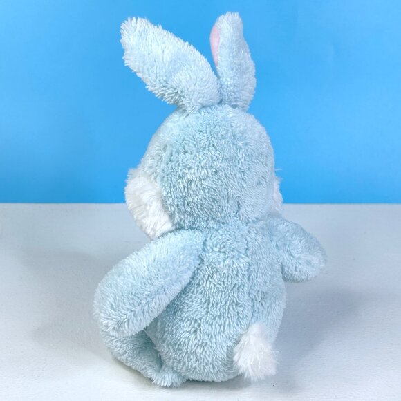Best Made Toys Baby Blue Bunny Rabbit w/ Easter Egg Bow 10" Plush Stuffed Animal - Picture 4 of 5